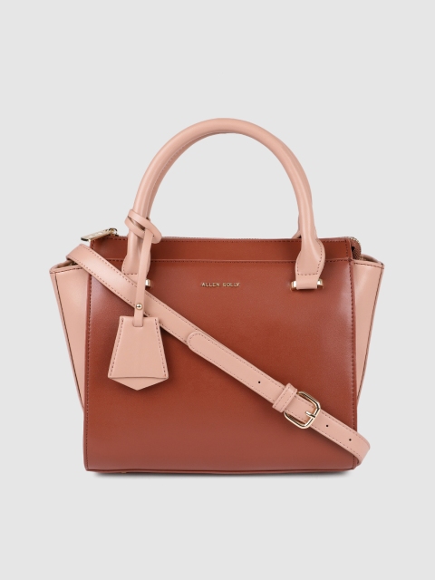 

Allen Solly Brown Solid Handheld Bag