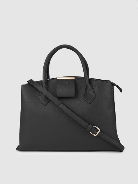 

Allen Solly Black Solid Handheld Bag