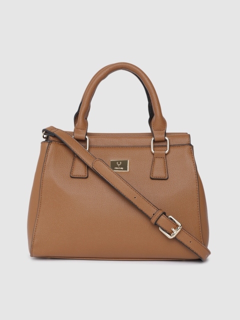 

Allen Solly Tan Brown Textured Handheld Bag