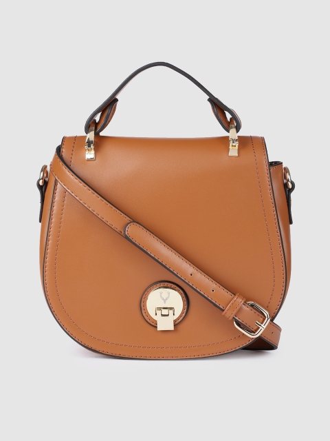

Allen Solly Tan Brown Solid Satchel