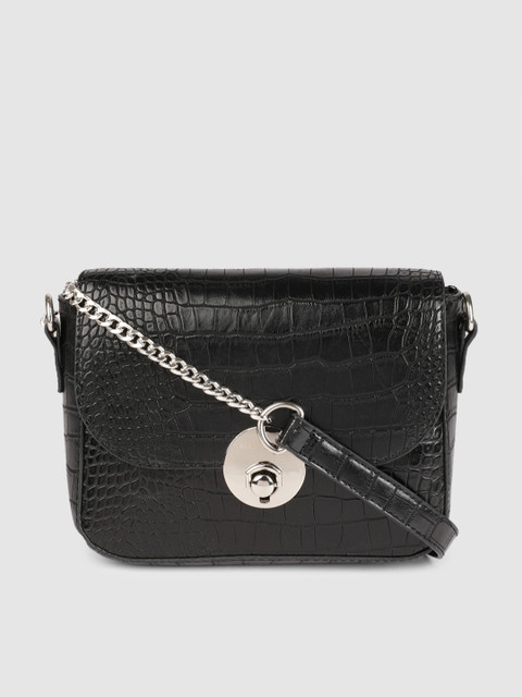 

Allen Solly Black Textured Sling Bag