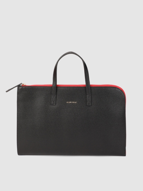 

Allen Solly Women Black Solid Laptop Bag