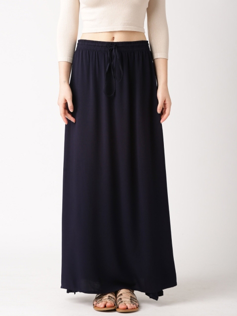 

DressBerry Navy Maxi Slit Skirt, Navy blue