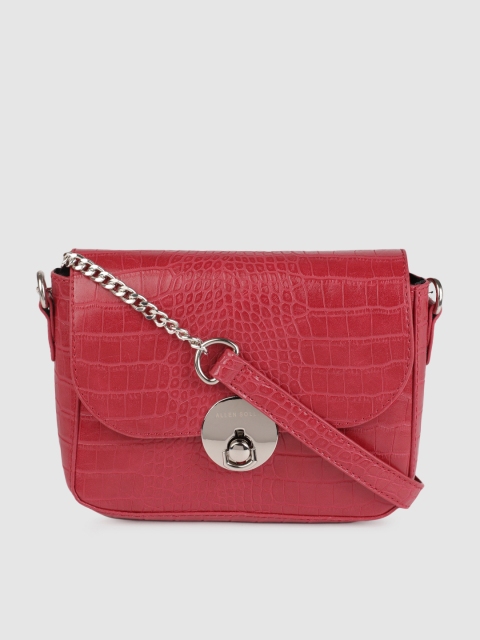 

Allen Solly Red Textured Sling Bag