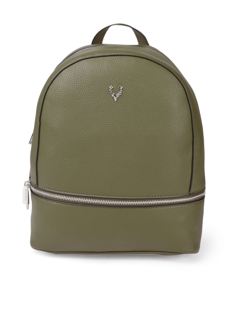 

Allen Solly Women Olive Green Solid Backpack