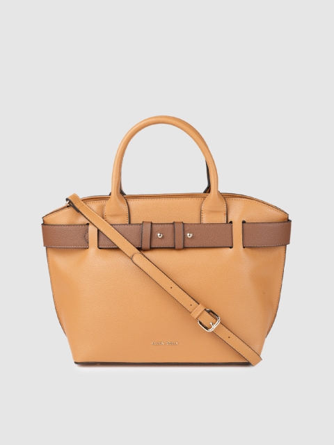 

Allen Solly Yellow Solid Handheld Bag