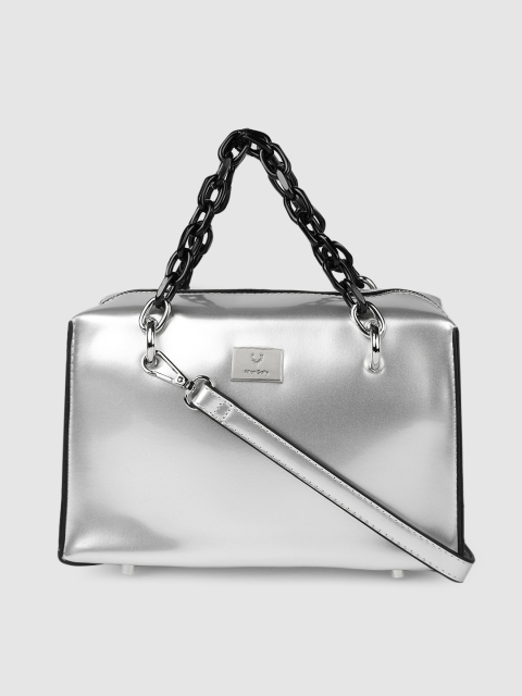 

Allen Solly Silver-Toned Solid Handheld Bag