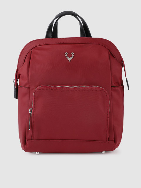 

Allen Solly Women Red Solid Backpack