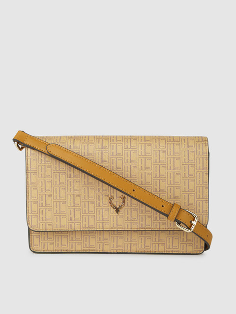 

Allen Solly Yellow Printed Sling Bag