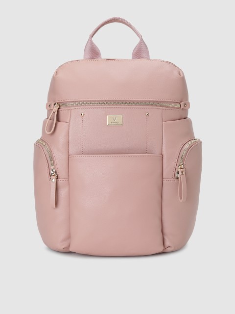 

Allen Solly Women Pink Solid Backpack