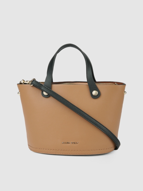 

Allen Solly Tan Brown Solid Handheld Bag
