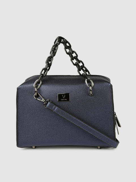

Allen Solly Navy Blue Solid Handheld Bag