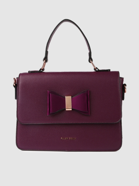 

Allen Solly Burgundy Solid Satchel