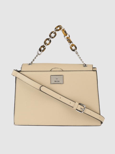 

Allen Solly Beige Solid Handheld Bag