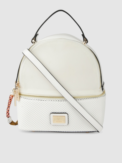 

Allen Solly Women White Textured Backpack