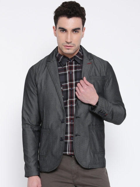 

The Indian Garage Co. Charcoal Grey Slim Fit Blazer