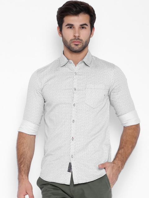 

Freehand Off-White Printed Casual Shirt