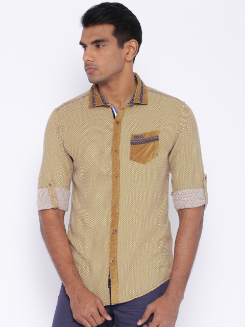 

The Indian Garage Co Brown Slim Fit Casual Shirt
