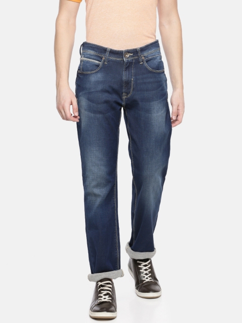 

Pepe Jeans Men Blue Nevin Holborne Fit Mid-Rise Clean Look Stretchable Jeans