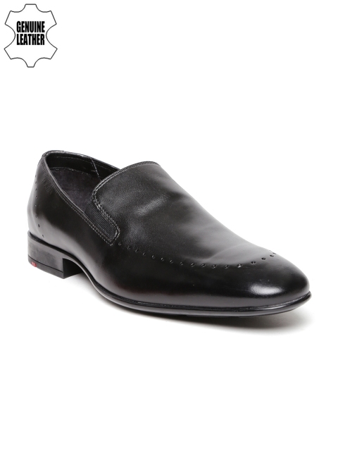 

Ruosh Wedding Men Black Genuine Leather Slip-Ons