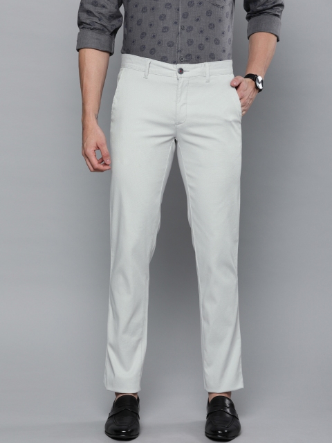 

Louis Philippe Sport Men Grey Slim Fit Self Design Regular Trousers