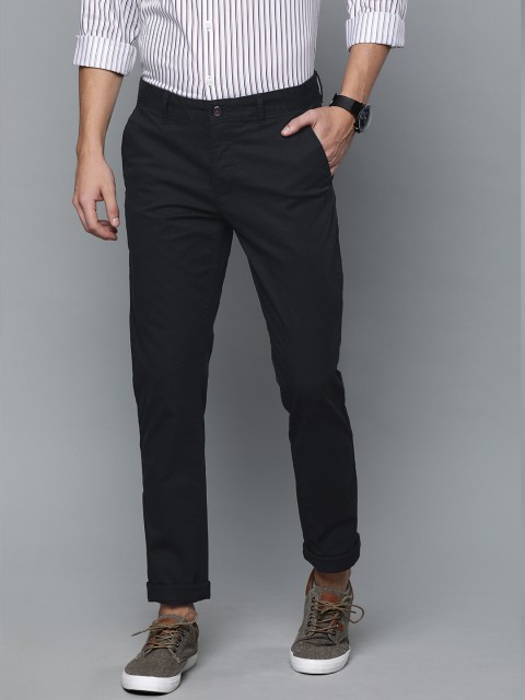 

Louis Philippe Sport Men Navy Blue Slim Fit Self Design Regular Trousers