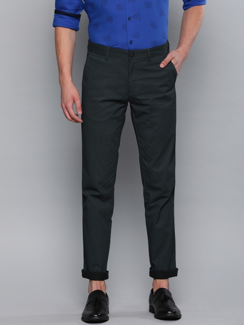 

Louis Philippe Sport Men Black Slim Fit Printed Regular Trousers