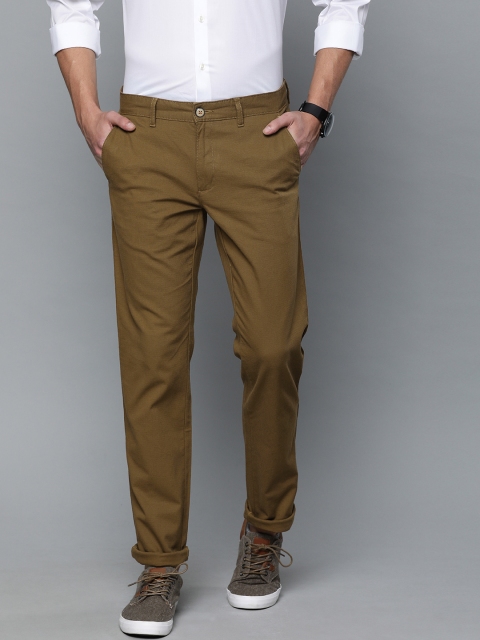 

Louis Philippe Sport Men Brown Slim Fit Self Design Regular Trousers