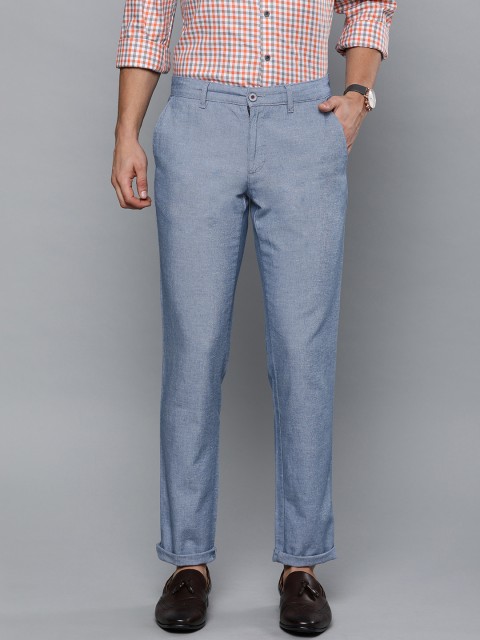 

Louis Philippe Sport Men Blue Slim Fit Solid Regular Trousers
