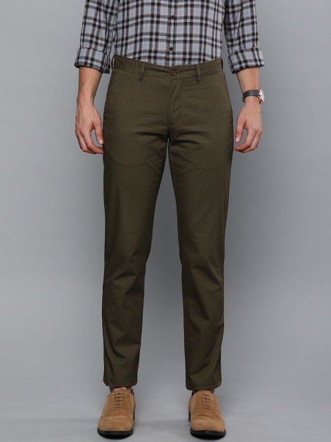 

Louis Philippe Sport Men Brown Slim Fit Printed Regular Trousers