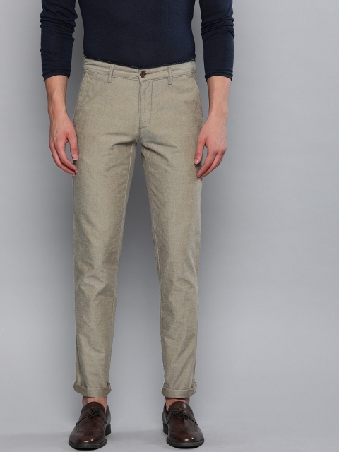 

Louis Philippe Sport Men Khaki Slim Fit Self Design Regular Trousers