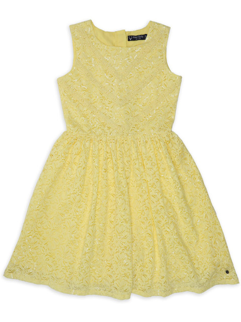 

Allen Solly Junior Yellow Floral Fit And Flare Dress