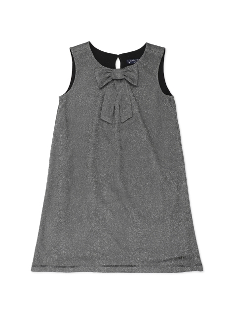 

Allen Solly Junior Girls Grey Solid A-Line Dress