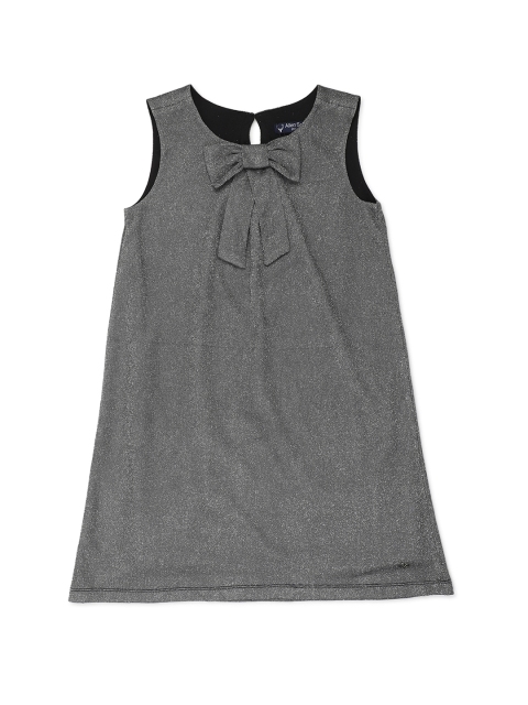 

Allen Solly Junior Girls Grey Solid A-Line Dress