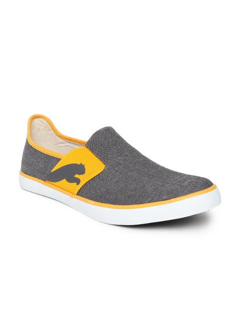 

Puma Unisex Grey Lazy II DP Slip-Ons