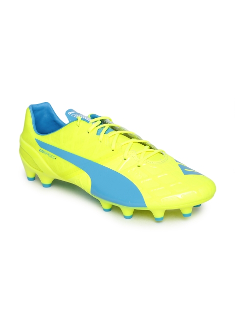 

Puma Men Fluorescent Green evoSPEED 1.4 FG Football Shoes