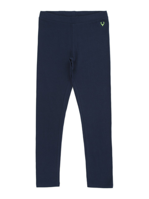

Allen Solly Junior Girls Navy Blue Regular Fit Solid Regular Trousers