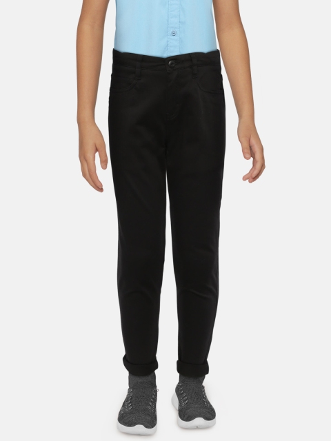 

Allen Solly Junior Boys Black Regular Fit Solid Trousers