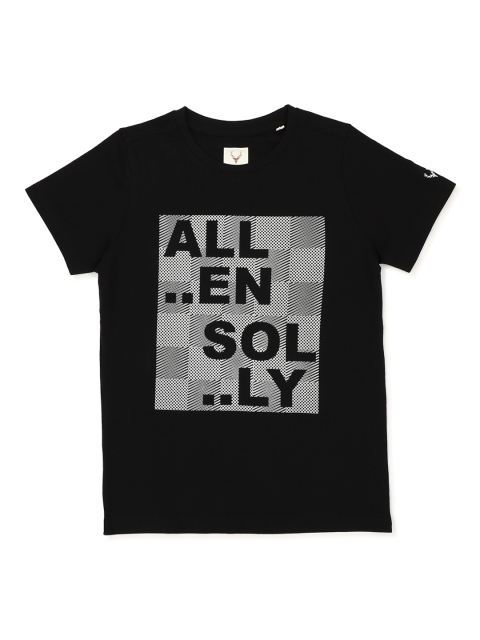 

Allen Solly Junior Boys Black Printed Round Neck T-shirt
