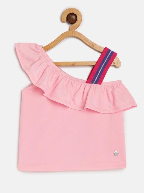 

Allen Solly Junior Girls Pink Solid Top