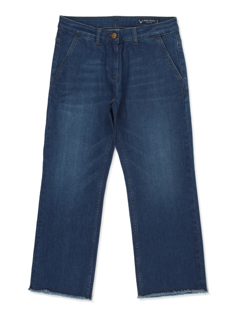 

Allen Solly Junior Girls Navy Blue Regular Fit Mid-Rise Clean Look Stretchable Jeans