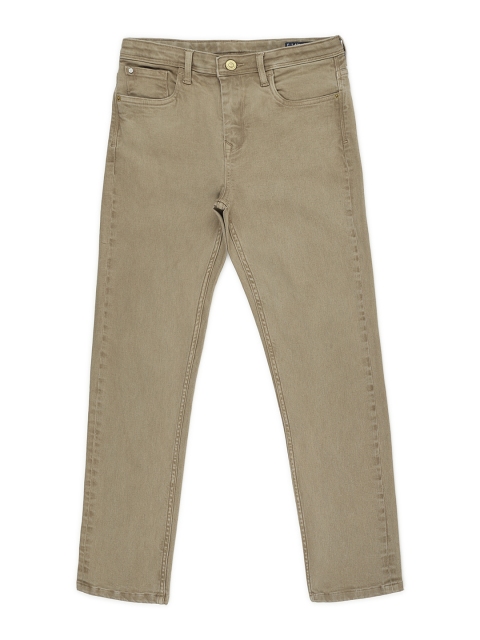 

Allen Solly Junior Boys Khaki Brown Regular Fit Mid-Rise Clean Look Jeans