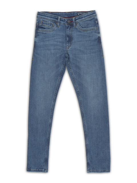 

Allen Solly Junior Boys Blue Regular Fit Mid-Rise Clean Look Stretchable Jeans