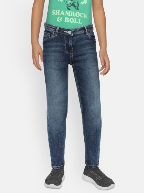 

Allen Solly Junior Girls Blue Regular Fit Mid-Rise Clean Look Jeans