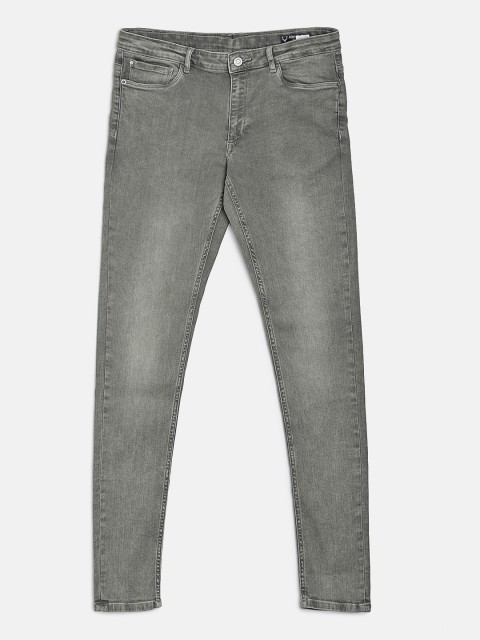 

Allen Solly Junior Boys Grey Skinny Fit Mid-Rise Clean Look Stretchable Jeans