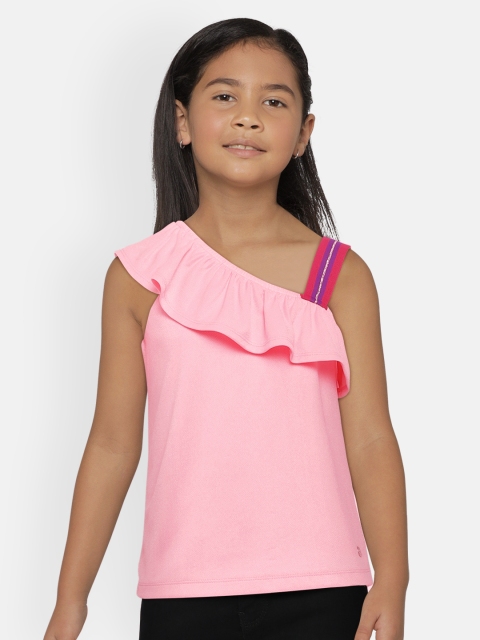 

Allen Solly Junior Girls Pink Solid Top