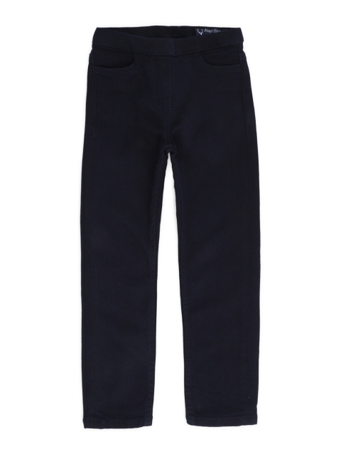 

Allen Solly Junior Girls Navy Blue Regular Fit Mid-Rise Clean Look Jeans