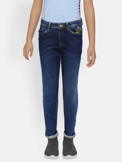 

Allen Solly Junior Boys Blue Skinny Fit Mid-Rise Clean Look Stretchable Jeans