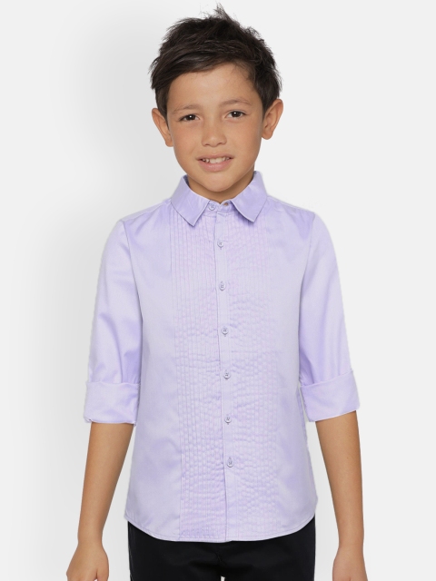

Allen Solly Junior Boys Violet Slim Fit Solid Casual Shirt
