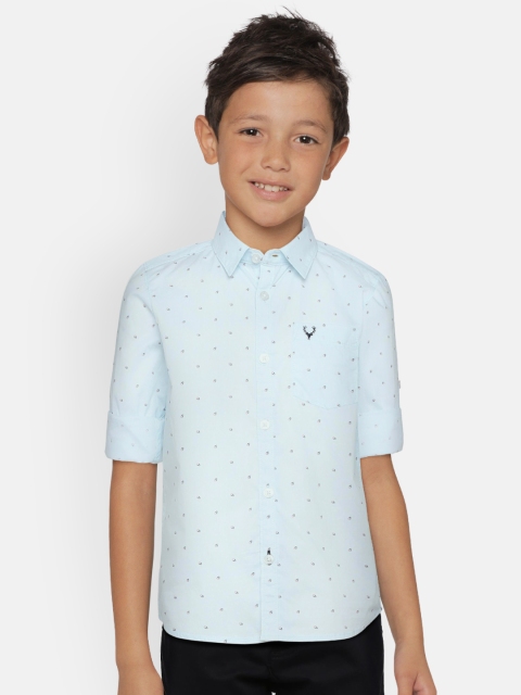 

Allen Solly Junior Boys Blue Sport Regular Fit Printed Casual Shirt